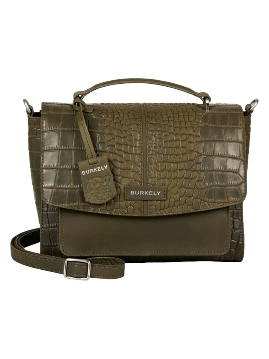 Zdjęcie produktu Burkely Skórzana torebka "Cool Colbie" w kolorze khaki - 27 x 21 x 6 cm rozmiar: onesize
