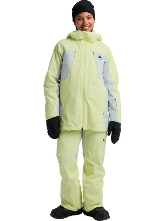 Zdjęcie produktu Burton Kurtka narciarska "Reserve 2L 3-in-1" w kolorze szaro-żółtym rozmiar: XS