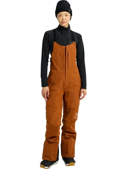 Zdjęcie produktu Burton Spodnie narciarskie "[ak] Kimmy GORE-TEX 2L Bib Pants" w kolorze ceglanym rozmiar: XXS