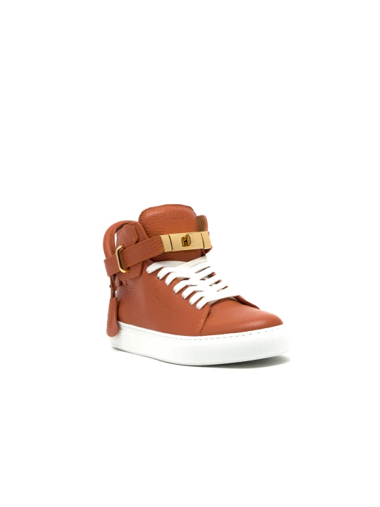 Zdjęcie produktu Buscemi Skórzane trampki ALCE miedziany