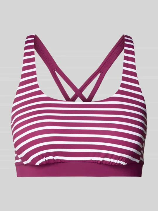 Zdjęcie produktu Biustonosz bikini typu bustier ze skrzyżowanymi ramiączkami Venice Beach Bordowy