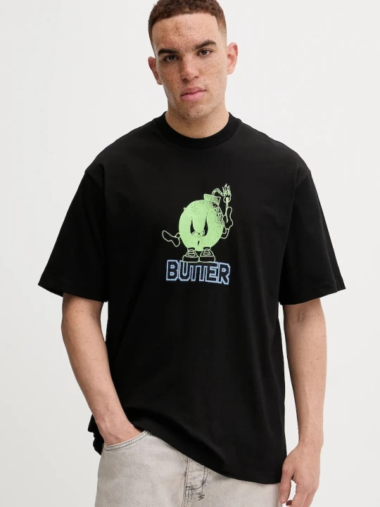 Zdjęcie produktu Butter Goods t-shirt bawełniany Bomb Tee czarny