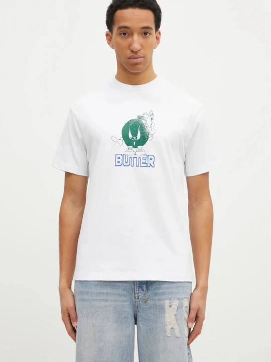Zdjęcie produktu Butter Goods t-shirt bawełniany Bomb Tee biały