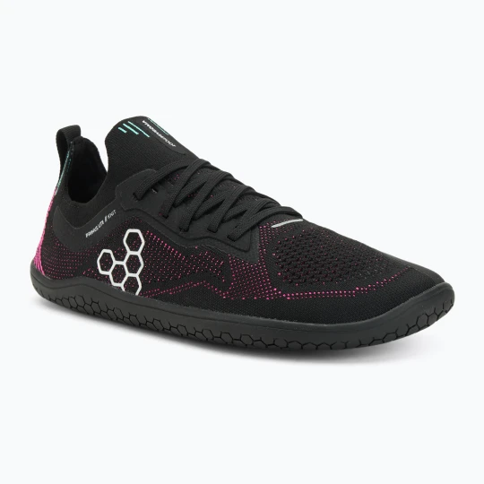 Zdjęcie produktu Buty barefoot damskie Vivobarefoot Primus Lite Knit obsidian/ vibrant pink Czarny