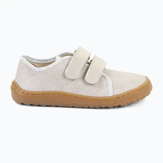 Zdjęcie produktu Buty barefoot dziecięce Froddo Canvas gold shine Beżowy
