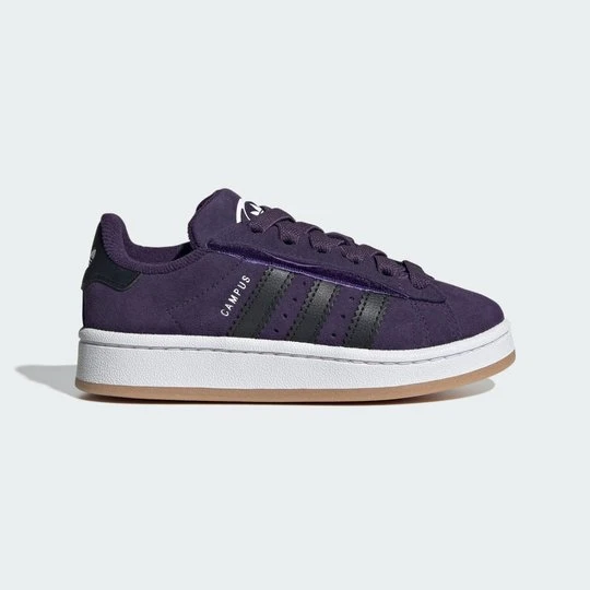 Zdjęcie produktu Buty Campus 00s dla dzieci z komfortowym zapięciem i elastycznymi sznurowadłami Adidas fioletowy
