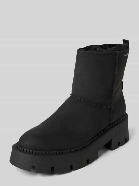Zdjęcie produktu Buty chelsea w imitacji skóry nubukowej Tamaris Czarny