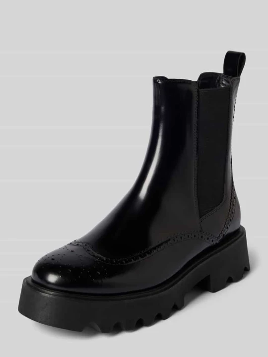 Zdjęcie produktu Buty chelsea z ażurowym wzorem Marc Cain Czarny