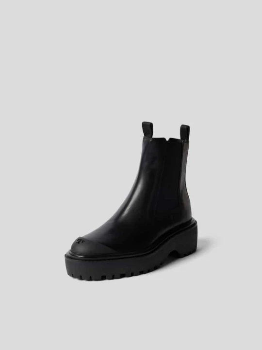 Zdjęcie produktu Buty chelsea z detalem z logo Tory Burch Czarny