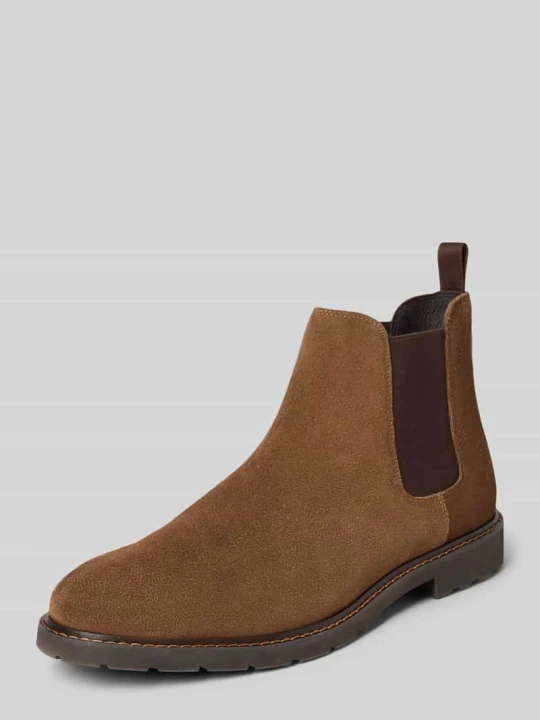 Zdjęcie produktu Buty chelsea z elastyczną wstawką model ‘Sinclair’ Digel Średniobrązowy