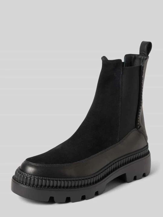 Zdjęcie produktu Buty chelsea z elastycznymi wstawkami Marc Cain Czarny