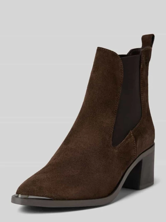 Zdjęcie produktu Buty chelsea z naturalnej skóry bydlęcej Tamaris Ciemnobrązowy