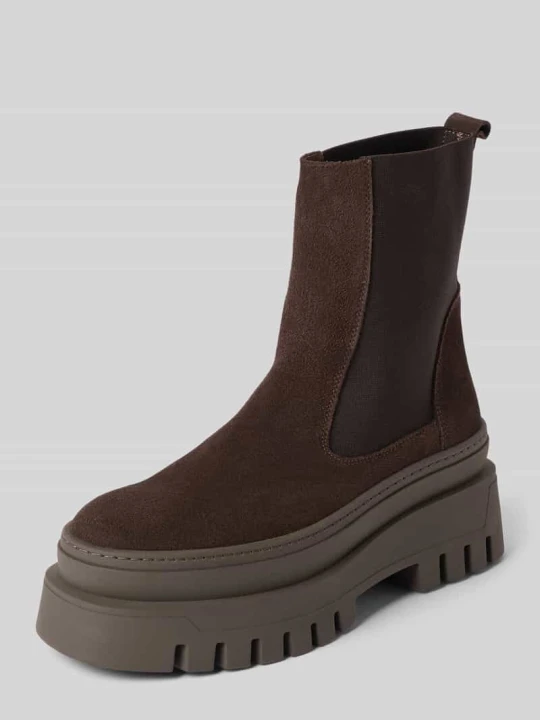 Zdjęcie produktu Buty chelsea z naturalnej skóry model 'Cassandra' Steve Madden Czekoladowy