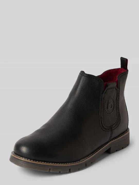 Zdjęcie produktu Buty chelsea z naturalnej skóry model 'Jobar' Bugatti Czarny