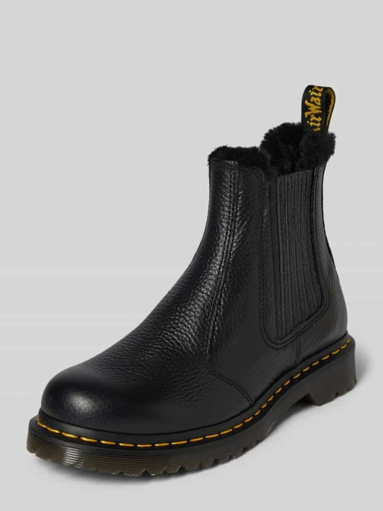 Zdjęcie produktu Buty chelsea z naturalnej skóry model 'Leonore II' Dr. Martens Czarny