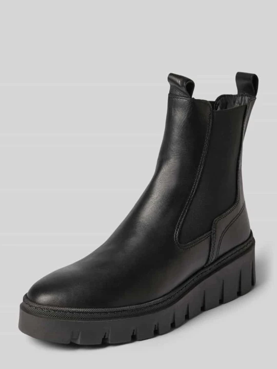 Zdjęcie produktu Buty chelsea z naturalnej skóry ze skóry bydlęcej Tamaris Czarny