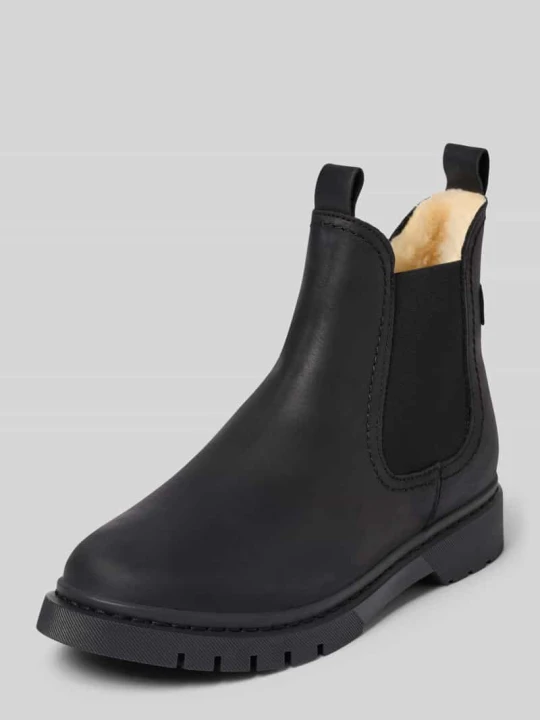 Zdjęcie produktu Buty chelsea z naturalnej skóry ze skóry bydlęcej Tamaris Czarny