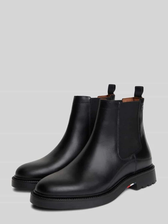 Zdjęcie produktu Buty chelsea z naturalnej skóry ze skóry bydlęcej Tommy Hilfiger Czarny