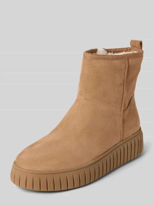 Zdjęcie produktu Chelsea bootsy z czystej skóry bydlęcej Tamaris Beżowy
