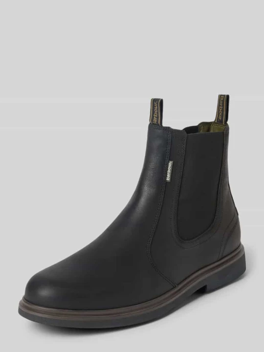 Zdjęcie produktu Buty chelsea ze skóry bydlęcej model 'HALE' Barbour Czarny
