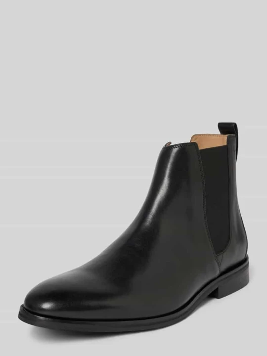 Zdjęcie produktu Buty chelsea ze skóry model "pero 1.0 kleitos" JOOP! Czarny
