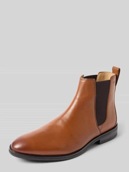 Zdjęcie produktu Buty chelsea ze skóry model "pero 1.0 kleitos" JOOP! Koniakowy