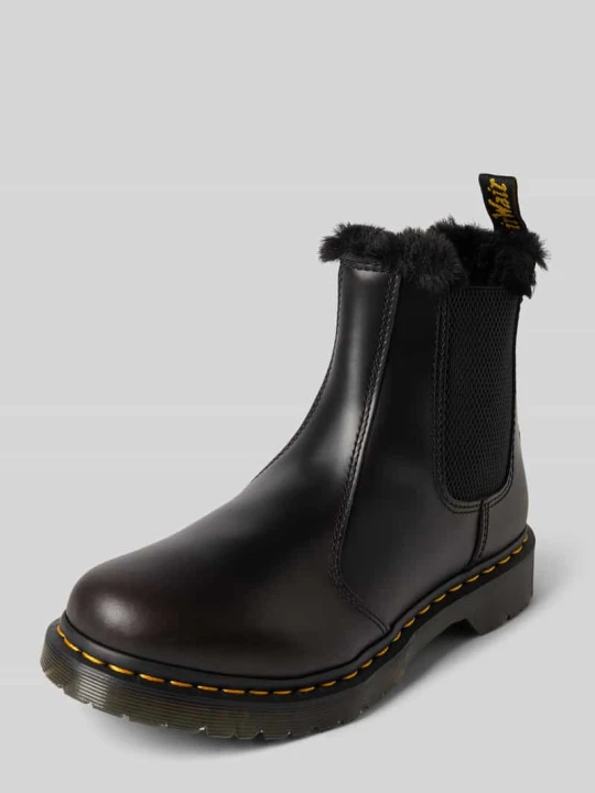 Zdjęcie produktu Buty chelsea ze skóry naturalnej model ‘Leonore’ Dr. Martens Czarny