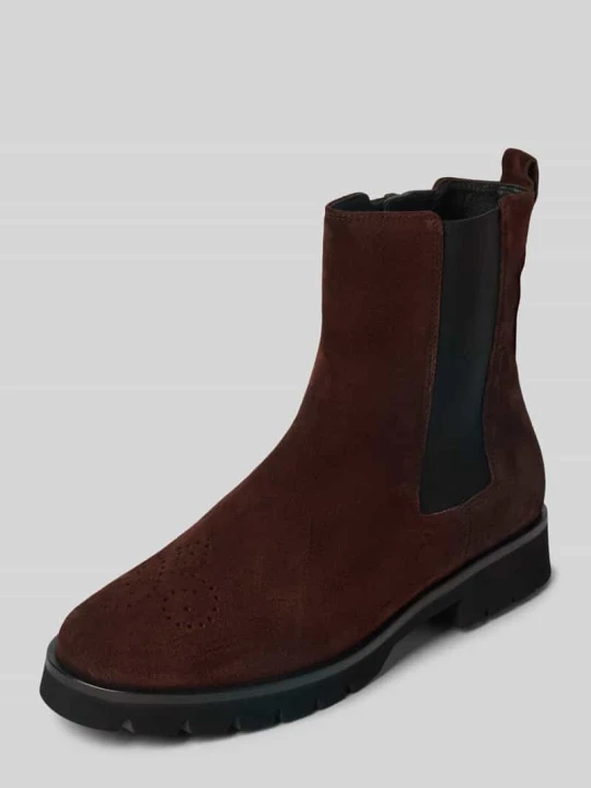 Zdjęcie produktu Buty chelsea ze skóry naturalnej model ‘Suede’ HÖGL Czekoladowy