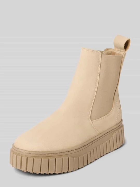 Zdjęcie produktu Buty chelsea ze skóry naturalnej Tamaris Beżowy