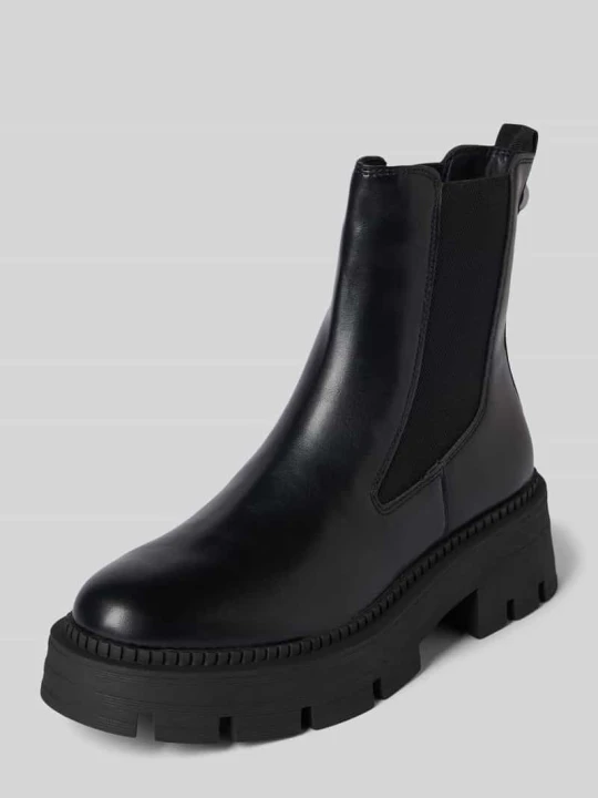 Zdjęcie produktu Buty chelsea ze skóry naturalnej Tamaris Czarny