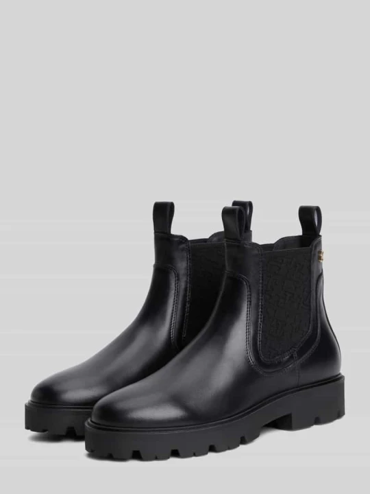 Zdjęcie produktu Buty chelsea z naturalnej skóry ze skóry bydlęcej Tommy Hilfiger Czarny
