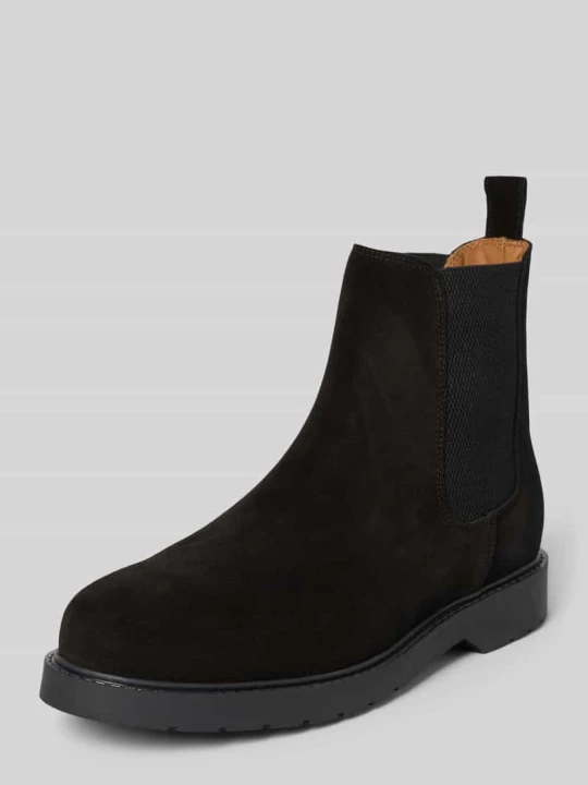 Zdjęcie produktu Buty chelsea ze skóry welurowej model ‘TIM SUEDE’ Selected Czarny