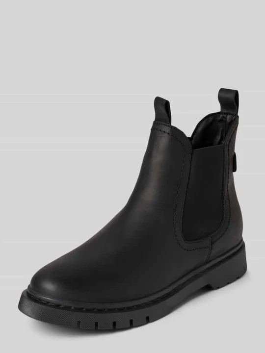 Zdjęcie produktu Buty chelsea ze skóry wołowej nappa Tamaris Czarny