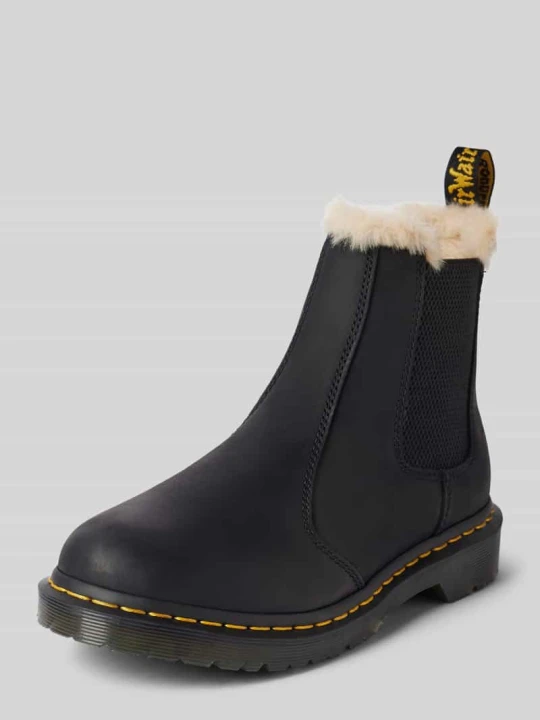 Zdjęcie produktu Buty chelsea ze skóry z podszewką wewnętrzną model ‘Leonore’ Dr. Martens Czarny