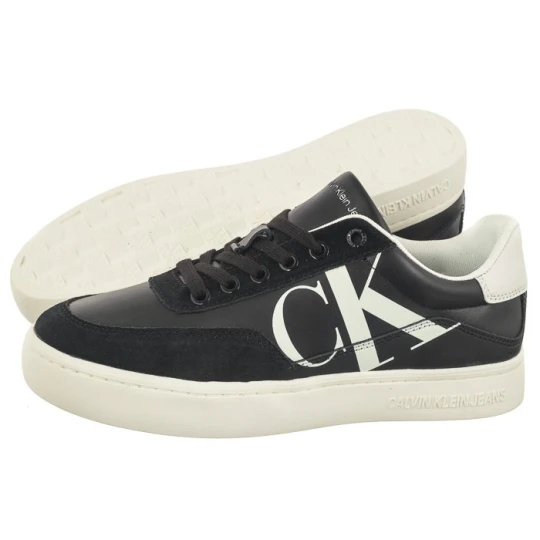 Zdjęcie produktu Buty Classic Cupsole Laceup Mix Lth Black / Bright White / Silver YW0YW01057 BEH (CK353-a) Calvin Klein