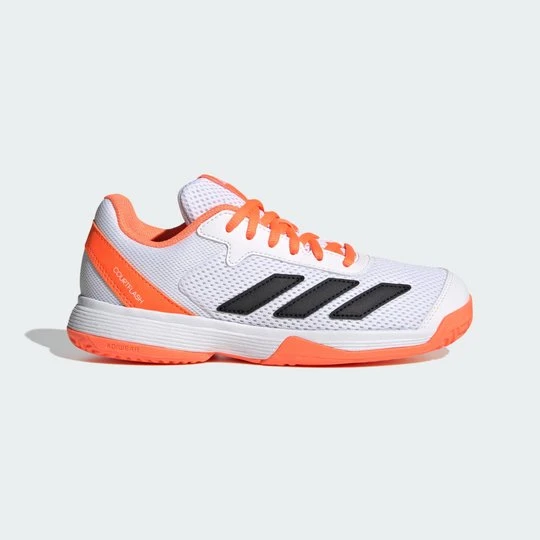 Zdjęcie produktu Buty Courtflash Tennis Kids Adidas pomarańczowy