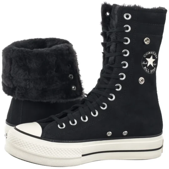 Zdjęcie produktu Buty CTAS Fold Over Lift X-Hi Black/Black/Egret A15229C (CO819-a) Converse
