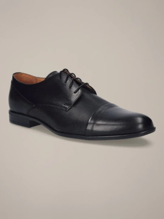 Zdjęcie produktu Buty Derby Soren Czarne Lancerto