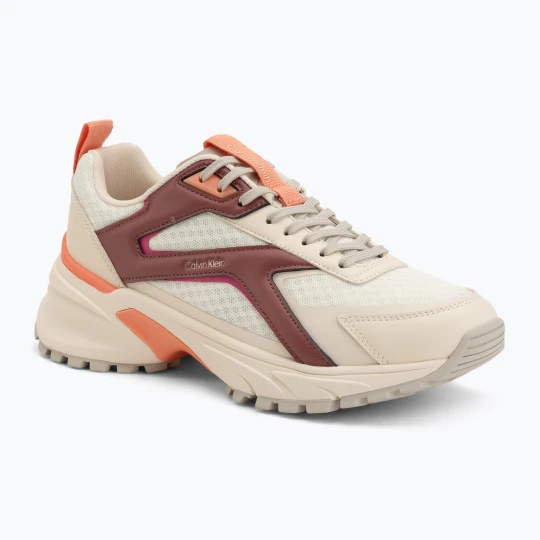 Zdjęcie produktu Buty damskie Calvin Klein HW0HW03002 Hike Run Ckstripe Mesh off white / oatmeal / dusty rose