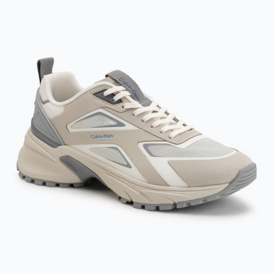 Zdjęcie produktu Buty damskie Calvin Klein HW0HW03019 Hike Run Ckstripe Ripst oatmeal / marshmallow / cloudburst Biały
