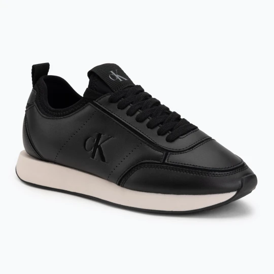 Zdjęcie produktu Buty damskie Calvin Klein HW0HW03118 Retro Runner Sock PANL Leather Neo black / crystal grey