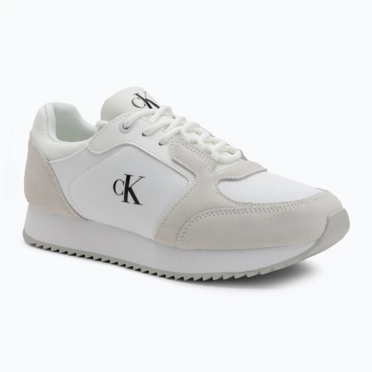 Zdjęcie produktu Buty damskie Calvin Klein YW0YW01644 Runner Laceup Sock Mg Nylon Mix Bright white / black