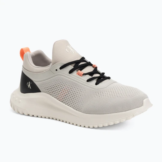 Zdjęcie produktu Buty damskie Calvin Klein YW0YW01855 Eva Runner Sock Mg Tech Mix monstruck / creamy white / orange Beżowy