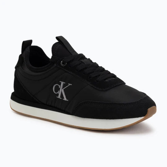 Zdjęcie produktu Buty damskie Calvin Klein YW0YW02060 Retro Runner Sock Laceup Mix Mat black / gyn metal / gum