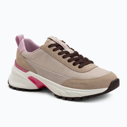 Zdjęcie produktu Buty damskie Calvin Klein YW0YW02075 Hike Runner MG Nylon Mix chateau/silver mink/pink Beżowy
