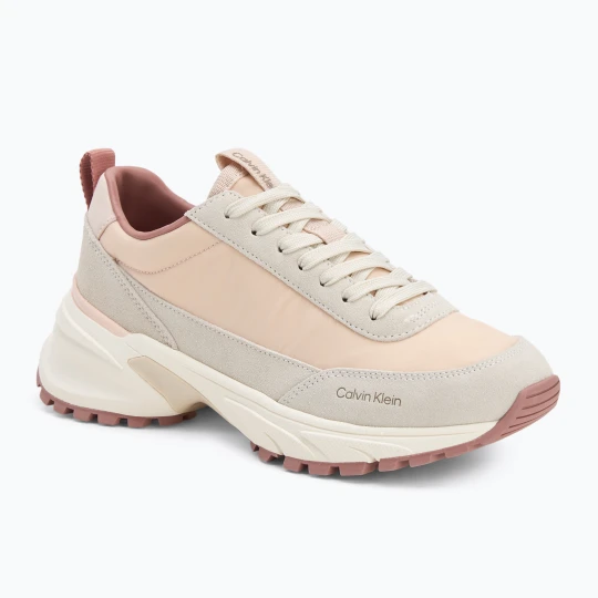 Zdjęcie produktu Buty damskie Calvin Klein YW0YW02075 Hike Runner Mg Nylon Mix whisper pink/dark ecru/dusty rose Beżowy