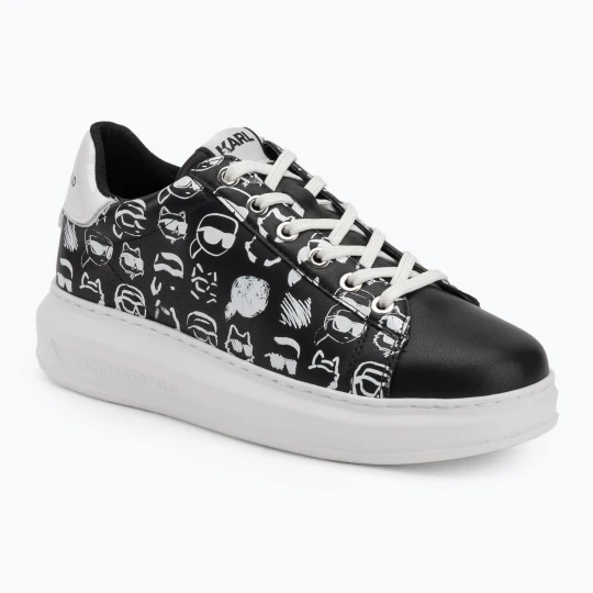 Zdjęcie produktu Buty damskie KARL LAGERFELD Kapri Twin Nft Graffiti black / white leather