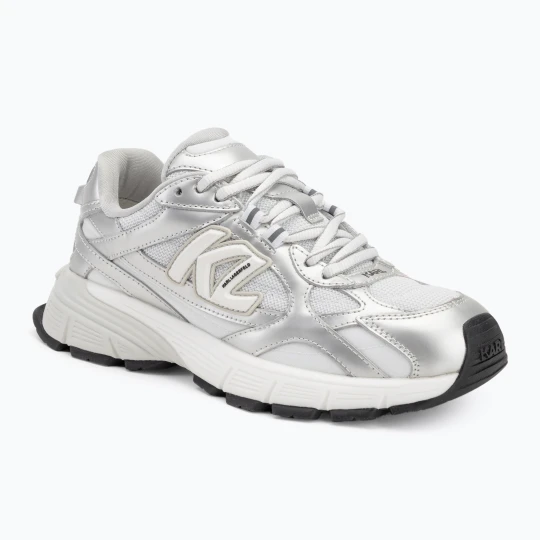 Zdjęcie produktu Buty damskie KARL LAGERFELD Orion Sidetrim white leather / textile w / silver