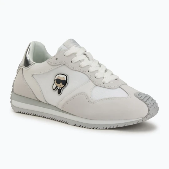 Zdjęcie produktu Buty damskie KARL LAGERFELD Velocette Embro Nft white leather / textile w / silver