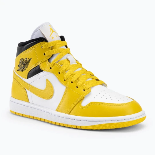 Zdjęcie produktu Buty damskie Air Jordan 1 Mid white / black / vivid sulfur Żółty